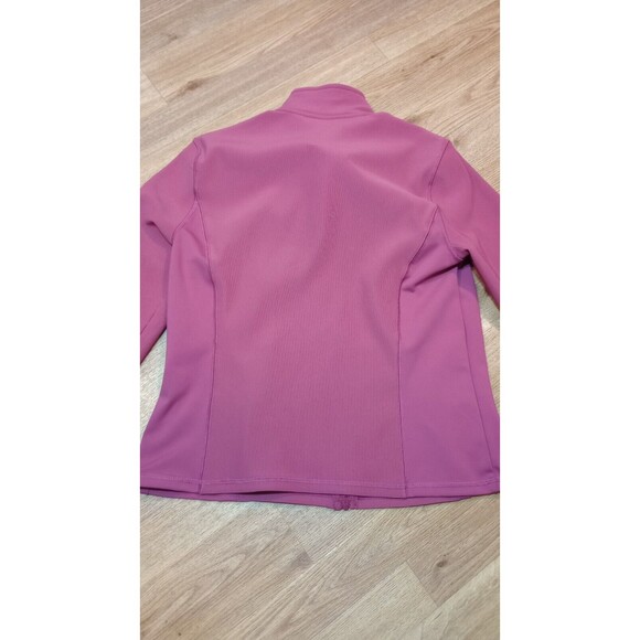 Spyder Jacket Womens Medium Pink Sweatshirt Full Zip Zipped Pockets Stretch Gym - Picture 12 of 16